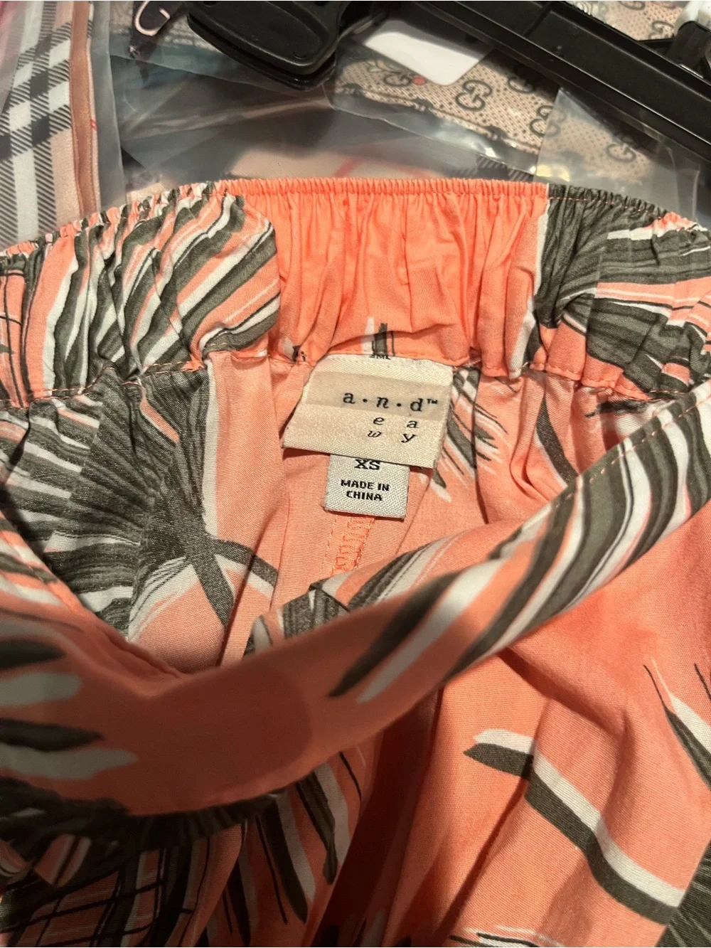 Coral Palm-Print A-Line Skirt - Women